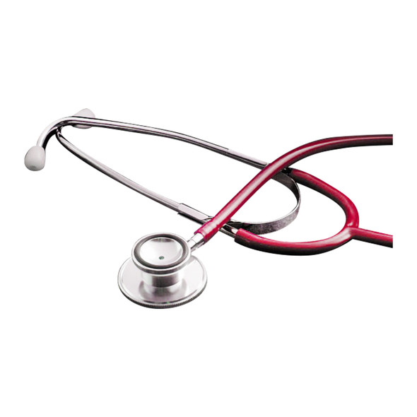 Dukal Stethoscope, Dual Head, 22", Red, Non-Sterile, 1/Box, 100 per Case, for Stethoscopes