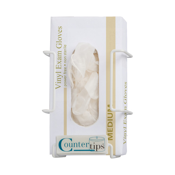 Dukal CounterTips Glove Rack, 1-Box, 5.9" x 4.3" x 7.7", Non-Sterile, 1/Each, Single Box, 7½" x 6"