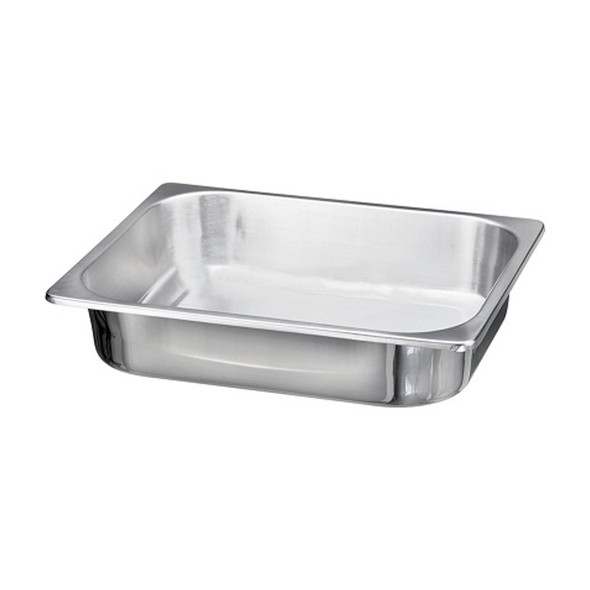 Dukal Stainless Steel Instrument Tray, No Cover, 12-1/2" x 10-1/4" x 2-1/2", Non-Sterile, 1/Each