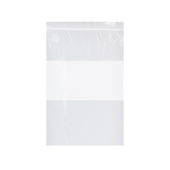 Dukal Reclosable Bags, 5" x 8", Clear with White Block, Non-Sterile, 1000/Box, Clear White Color