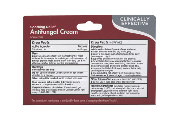 Veridian TheraCare Antifungal Cream – Provides long-lasting itch relief, 24/cs, Sold As Listed