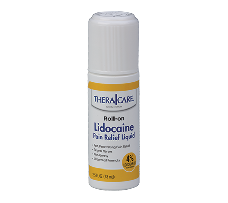 Veridian TheraCare Lidocaine Pain Relief Roll-On – MAXIMUM STRENGTH RELIEF , FAST-ACTING OTC LIDOCAINE 