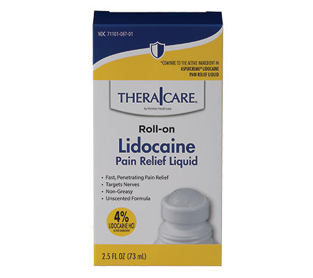 Veridian TheraCare Lidocaine Pain Relief Roll-On – MAXIMUM STRENGTH RELIEF , FAST-ACTING OTC LIDOCAINE 