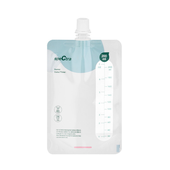Spectra Simple Store Replacement Breast Milk Bags – Leak-Proof, Double-Lined, BPA-Free, 200mL, 30ct