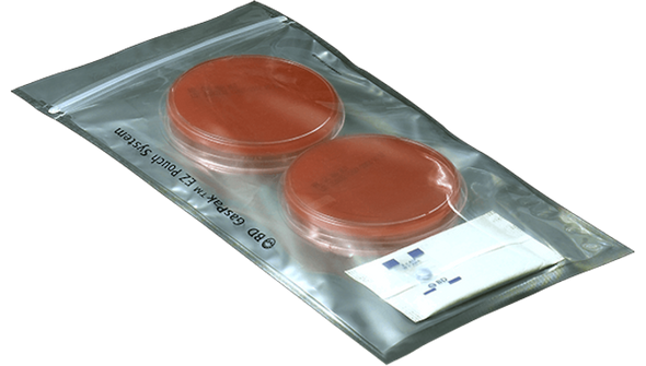 BD GasPak EZ CO2 Pouch System – CO2-Enriched Capnophilic Bacteria Culture Kit, Water-Free, 20 Pouches/Box