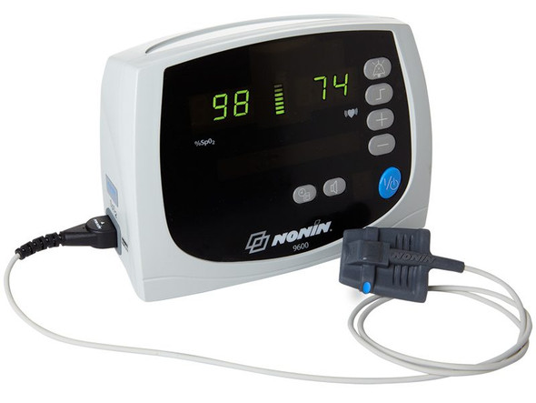 Nonin Avant 9600 Tabletop Pulse Oximeter – PureSAT Technology, 115-Hour Memory, 12-Hour Battery Life