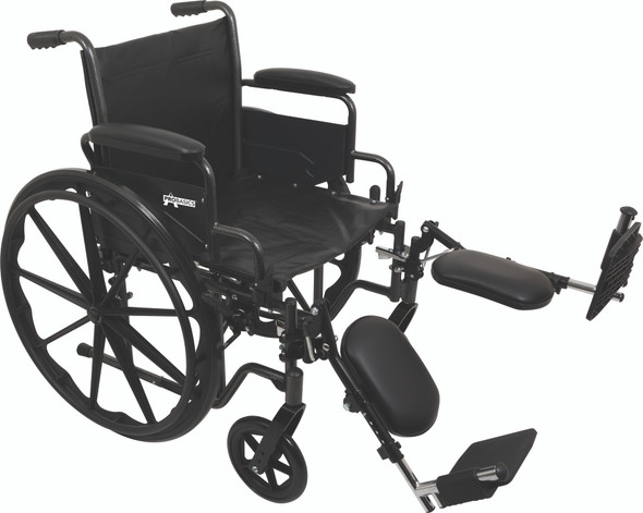 ProBasics K2 Wheelchair with Elevating Legrests – 16 X 16 in Seat, 300 lb Capacity, Dual Axle