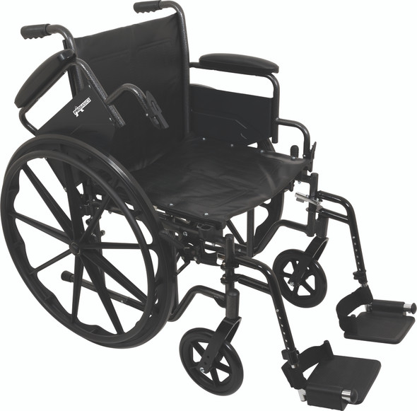 ProBasics K2 Wheelchair with Elevating Legrests – 16 X 16 in Seat, 300 lb Capacity, Dual Axle