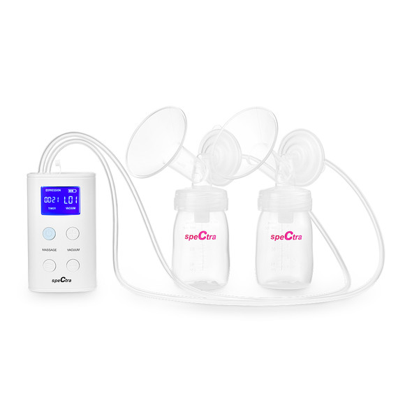 Spectra 9 Plus Portable Electric Breast Pump – Double, Rechargeable, Hospital Strength, Closed System, BPA-Free