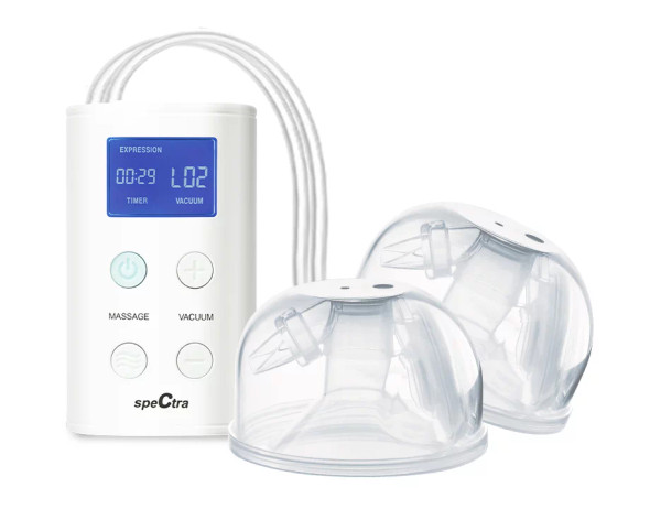 Spectra 9 Plus & CaraCups Hands-Free Double Electric Breast Pump Bundle – Wearable, Portable, Closed System