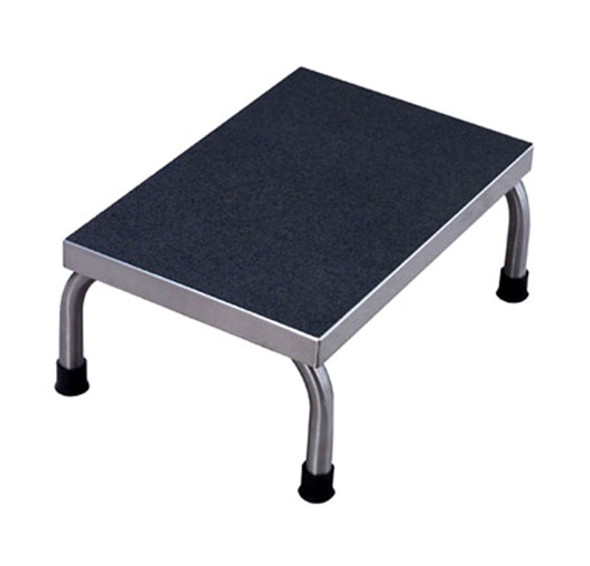 UMF Medical Heavy-Duty Stainless Steel Foot Stool – 12 X 18 in Platform, Non-Slip Step, 3-Year Warranty
