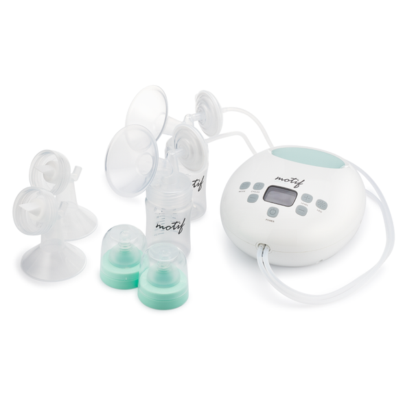 Motif Luna Double Electric Breast Pump – Battery or Plug‑in Portability with Hospital‑Strength Suction