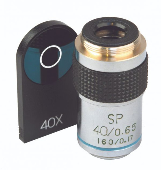 Unico PHASE Kit for G380 Series – 40X Semi-Plan Phase Objective, Slide-in Annulus Ring, Compatible with