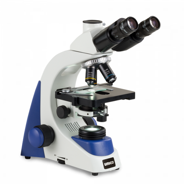 Unico G383SP-LED Trinocular Microscope – Seidentopf Head, Semi-Plan Objectives, LED Illumination