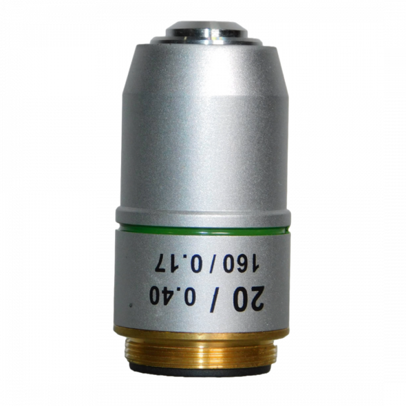 Unico 20X Plan Achromatic Objective Din, Na0.40 – Medium-to-High Magnification, Flat-Field Clarity