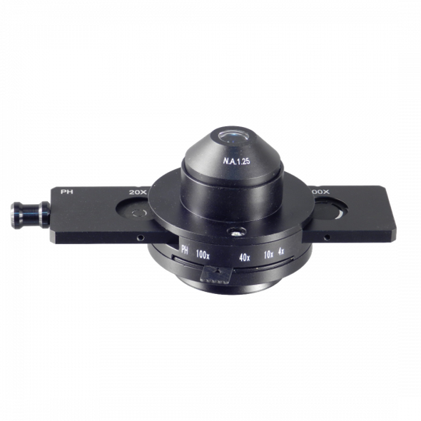 Unico PHASE Annulus Slider for 20X and 100X Plan Phase – Improves Contrast, Wood Material, Compatible with