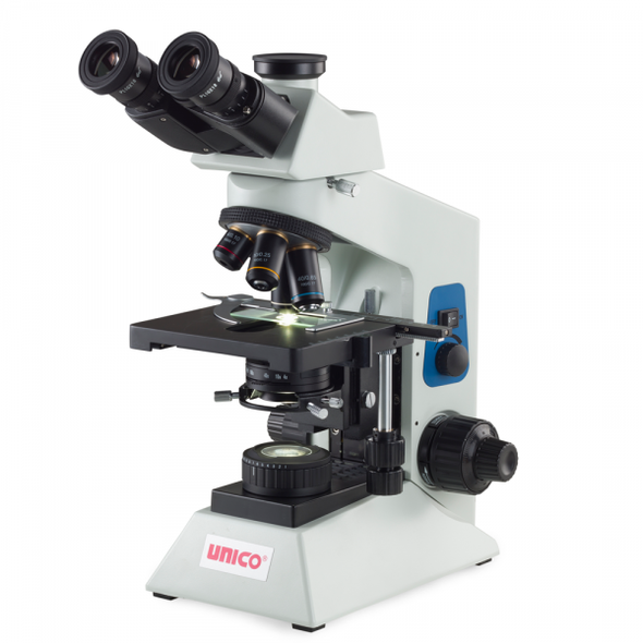 Unico Advanced G502T Trinocular Microscope – Seidentopf Head, 4x – 100x Achromat Objectives, 3W LED