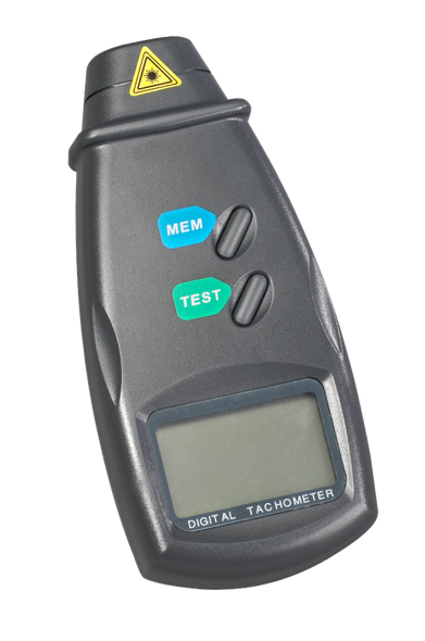 Unico Laser Digital Tachometer with Reflective Tape – Includes Batteries, Storage Case, Compact Design,