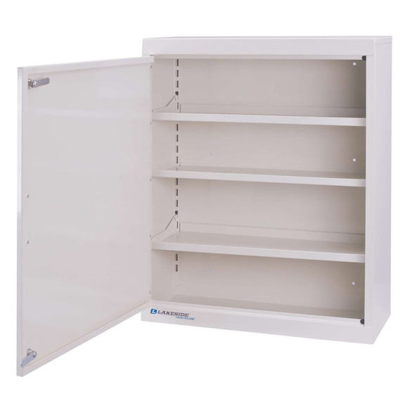 Lakeside Narcotic Cabinet Single Door, Double Lock – 3 Adjustable Shelves, 24 X 10 X 30 in, 54 lb Lakeside Narcotic Cabinet Single Door, Double Lock – 3 Adjustable Shelves, 24 X 10 X 30 in, 54 lb