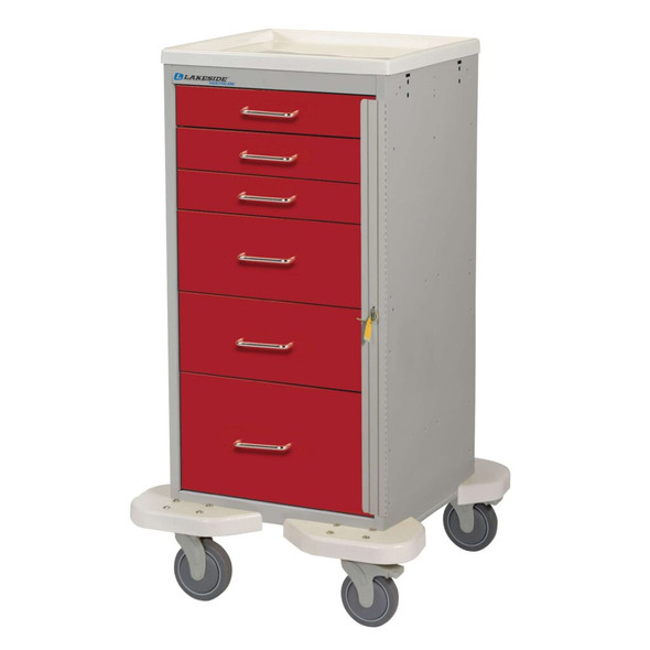 Lakeside Preferred Emergency Cart – 6-Drawer, Breakaway Lock, Dual Wall Steel Frame Lakeside Preferred Emergency Cart – 6-Drawer, Breakaway Lock, Dual Wall Steel Frame