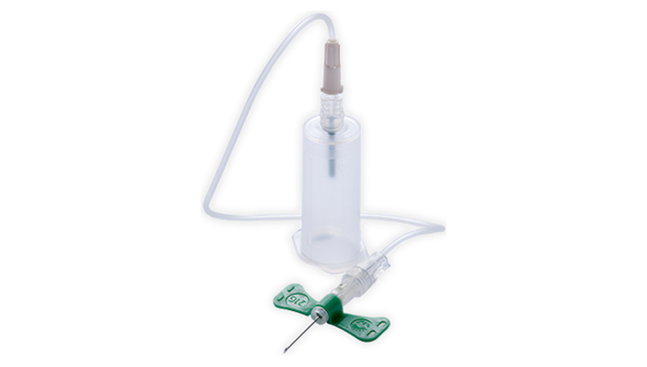 BD Vacutainer Push Button Blood Collection Set – 21 g X 0.75 in Needle, 12 in Tubing, Luer Adapter