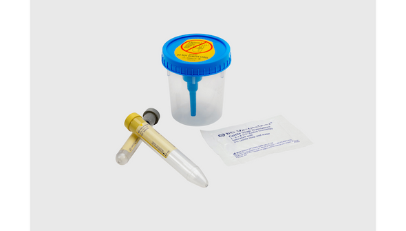 BD Vacutainer Urine Complete Cup Kit – 2-Tube, Conventional Stopper, No Additive, 16 X 100 mm Tubes