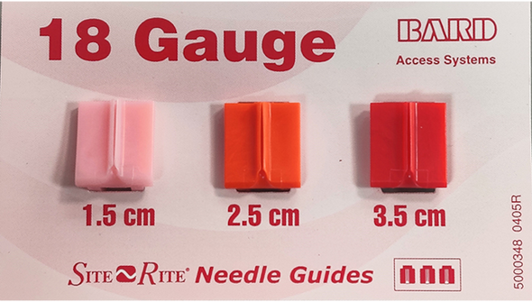 BD Site-Rite Needle Guide Kit – 48 in Probe Cover, 18 g, Multiple Depths for Ultrasound Guidance