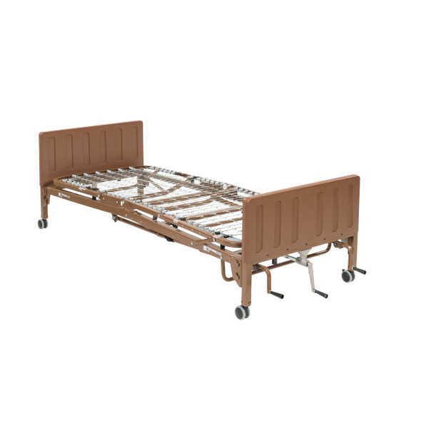 Multi-Height Adjustable Manual Hospital Bed for Homecare – Sturdy & Comfortable Patient Support