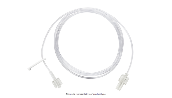 BD Alaris IV Extension Set – Minibore Tubing, Removable Slide Clamp, Spin Male Luer Lock, 60 in Length