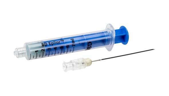 BD Epilor Plastic LOR Syringe – 7 mL Volume, BD Luer-Lok Tip, Polypropylene Barrel, Sterile, 5-Year Shelf Life