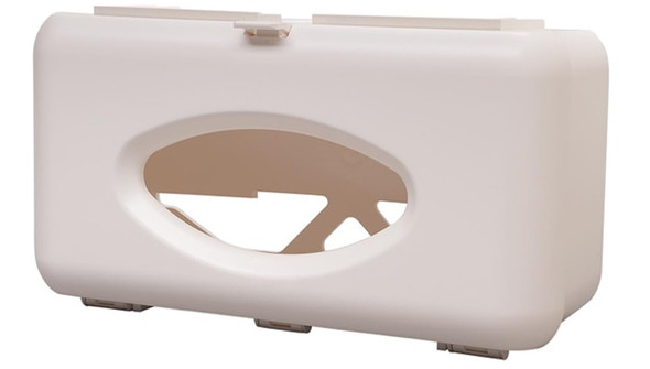 BD Sharps Container Glove Box – Light Beige, Plastic Construction, 11.9 X 4.5 X 6.3 in Dimensions