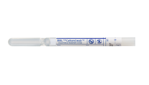 BD Cultureswab Cary-Blair Agar Single Swab – Enhanced Microorganism Recovery, Shelfpack 50, GTIN