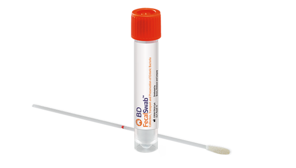 BD Fecalswab Collection and Transport System – Screw Cap Tube, 2 mL Cary-Blair Medium, 50 Swabs/box