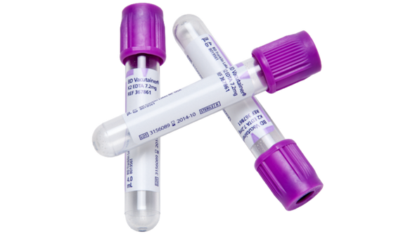 BD K2EDTA Tube for Lead Testing – 13 X 75 mm Size, 3.0 mL Draw Volume, H/tan Closure, 100/box