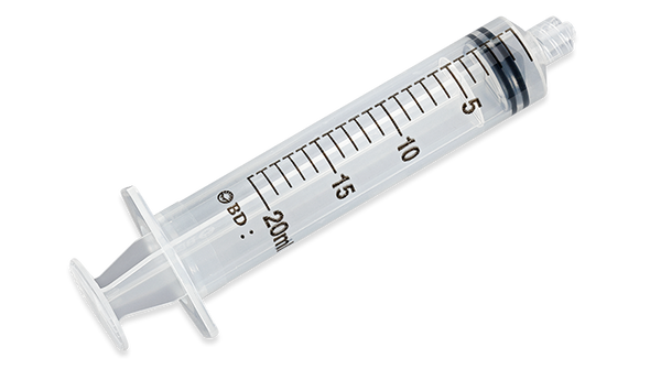 BD Luer-Lok Syringe – 20 mL Capacity, Sterile Single-Use, Luer-Lok Tip, Disposable, 192/Case Packaging