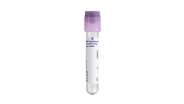 BD Vacutainer EDTA Tubes – 13x75 mm, 3 mL Draw Volume, BD Hemogard Closure, K2EDTA 5.4 mg, Lavender Top