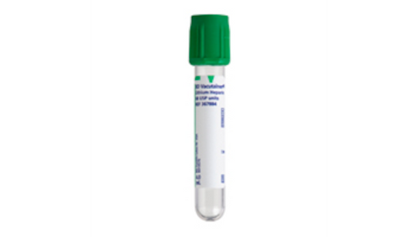 BD Vacutainer Heparin Tubes – 13x75 Mm, 4 mL Draw Volume, BD Hemogard Closure, Lithium Heparin 75 USP Units