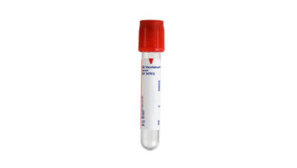 BD Vacutainer Serum Tubes – 13x75 mm, 4 mL Draw Volume, Clot Activator, Silicone Coated, Red Closure