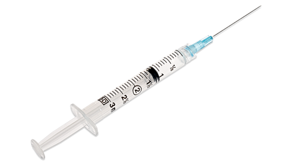 BD Luer-Lok Syringe with Attached Needle – 3 mL Capacity, 25 g X 1-1/2 in. Needle, Sterile, Single-Use