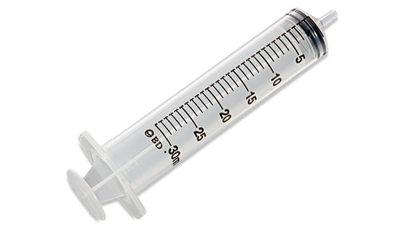 BD Luer Slip Tip Syringe – 30 mL Capacity, Sterile Single-Use, Disposable, General Use, 224/Case Packaging