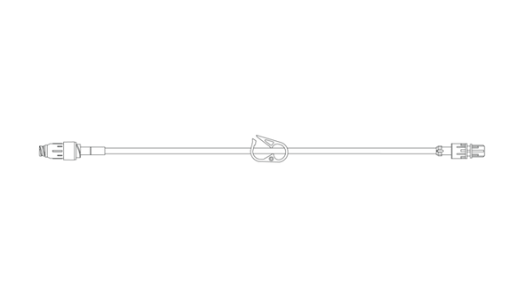 BD Maxplus Extension Set – Pressure Rated 325 Psi, 0.8 mL Priming Volume, 7 in. Length, Purple Striped Tubing