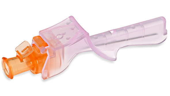 BD Eclipse Needle 25 G x 1 1/2 in – Safety Engineered, Single-Use, Luer-Lok Hub, Orange, Shelfpack 100