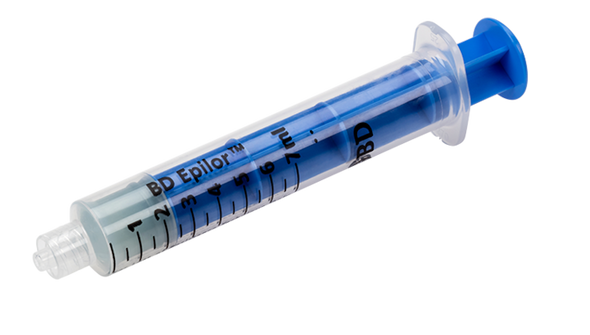 BD Epilor Plastic LOR 7 mL Syringe – Luer Slip Tip, Polypropylene Barrel, Sterile, EO Method