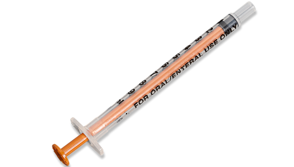 BD Univia Enteral Syringe – 1 mL Fill Volume, Slip Tip, Disposable, 200 Shelfpack, Single-Use, Oral Medication