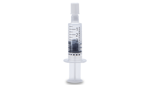 BD Posiflush Prefilled Normal Saline Flush Syringe – 3 mL Syringe, 0.9% Sodium Chloride, BD Luer-Lok Tip