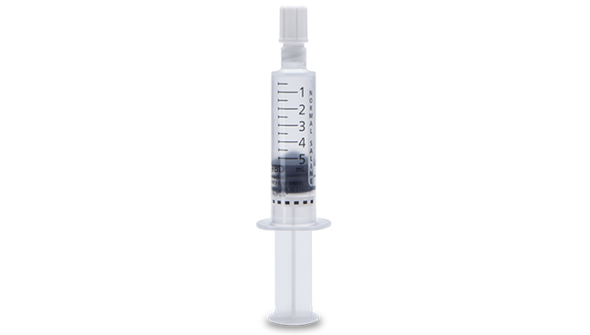 BD Posiflush Prefilled Normal Saline Flush Syringe – 5 mL Syringe, 0.9% Sodium Chloride, BD Luer-Lok Tip