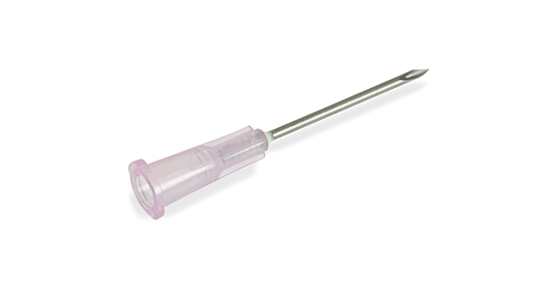 BD Precisionglide Needle – 18 g x 1 in Thin Wall, Pink Hub, Regular Bevel, 100/box, Sterile, Single Use