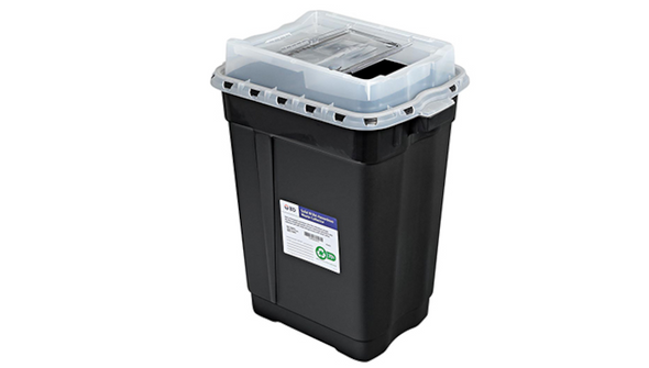 BD Recykleen RCRA Hazardous Waste Container – 19 Gal Capacity, Slide Top with Gasket, Black
