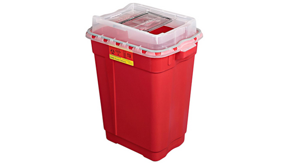BD Large and Extra Large Sharps Container – 19 Gal Capacity, Slide Top with Gasket, Polypropylene Construction