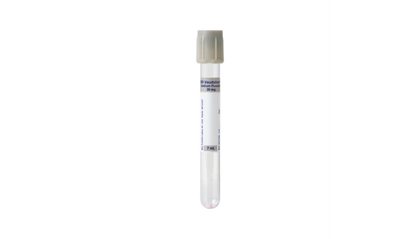 BD Vacutainer Fluoride Tubes – 13x100 mm Size, 7 mL Draw Volume, Sodium Fluoride 30 mg, Blood Collection
